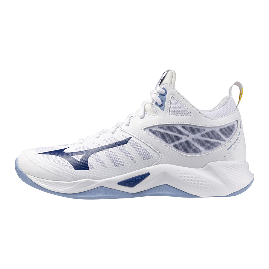 Mizuno Wave Dimension Mid White/BellwetherBlue/BelAirBlu